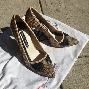 Alice + Olivia Dina Crystal Pumps Size 38